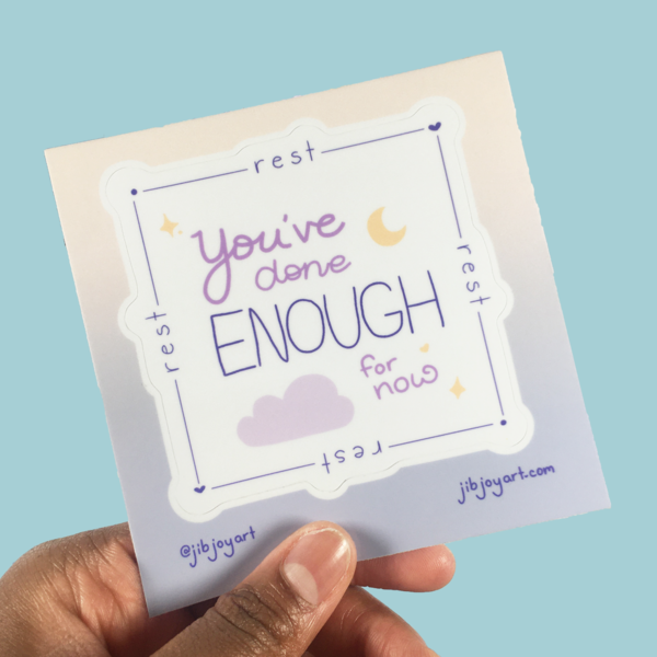 Rest Now Sticker